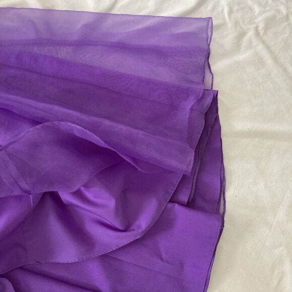 Vintage 2000s Y2K Prom Dress - Strapless Purple Formal Long Gown - Size 9/10 - Picture 10 of 10